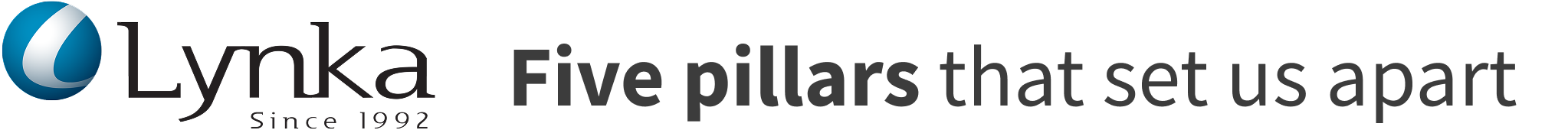 Image with text - Lynka Five pillars that set us apart